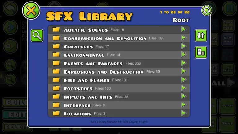 SFX library image