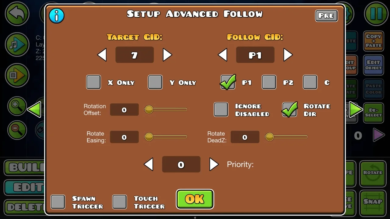 setup advance follow image