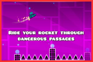 Ride your rocket through the dangerous passages